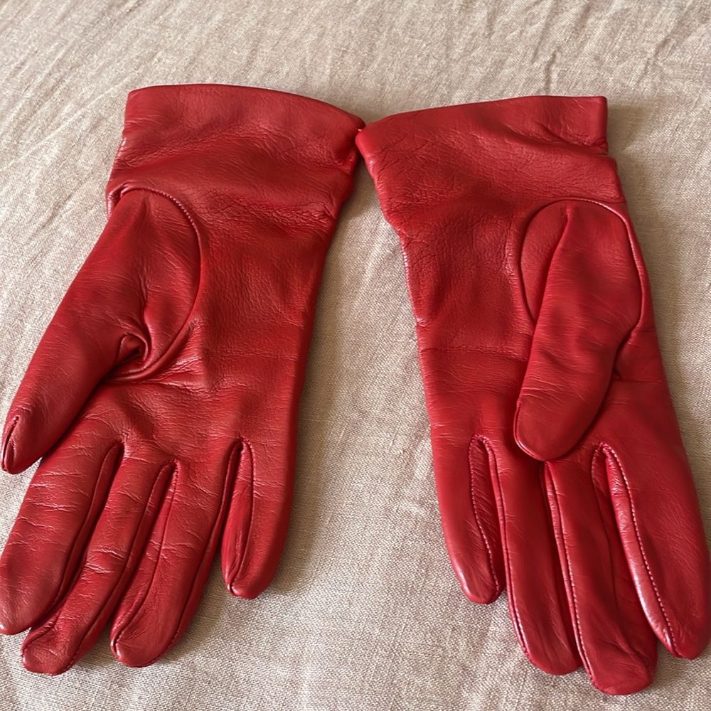 NWT Genuine Italian Leather Gloves - Wool Lined